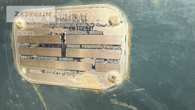 Hyundai R480LC-9 - Beltegraver: bilde 5 Hyundai R480LC-9 - Beltegraver: bilde 5