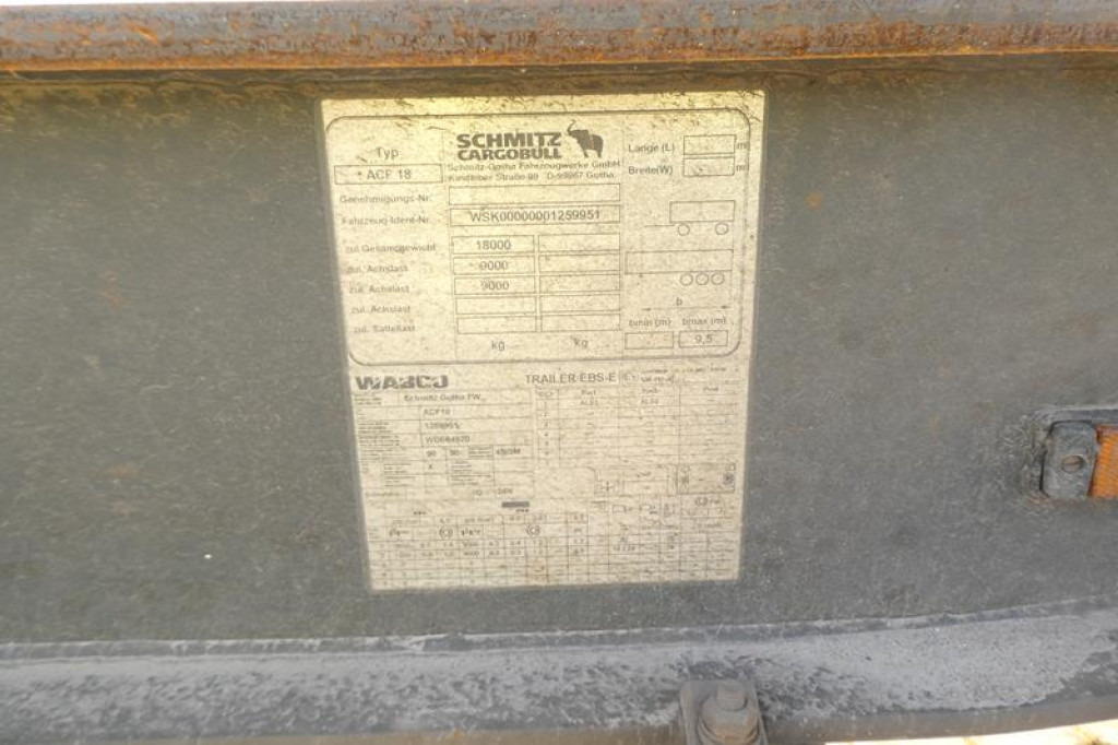 SCHMITZ GOTHA Abrollcontainernanhänger ACF 18 Containeranhänger S -Schlitten - Krokhenger/ Liftdumper henger: bilde 2 SCHMITZ GOTHA Abrollcontainernanhänger ACF 18 Containeranhänger S -Schlitten - Krokhenger/ Liftdumper henger: bilde 2