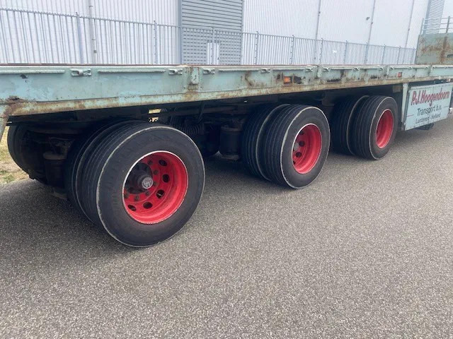 Floor open oplegger 3 asser uitschuifbaar, 2 x stuur, 1 x liftas - Åpen semitrailer: bilde 4 Floor open oplegger 3 asser uitschuifbaar, 2 x stuur, 1 x liftas - Åpen semitrailer: bilde 4