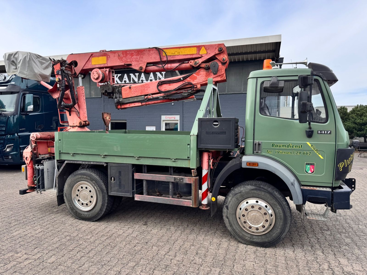 Mercedes-Benz 1417 AK Allrad Palfinger Montagekran 17,7m 64TKM - Kranbil: bilde 1 Mercedes-Benz 1417 AK Allrad Palfinger Montagekran 17,7m 64TKM - Kranbil: bilde 1